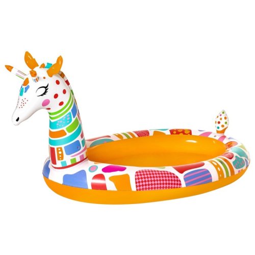 Bestway Игровой бассейн Жираф с брызгалкой 53089 / цвет оранжевый, белый