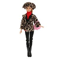 Карапуз Кукла София в леопардовом пальто 261828 / цвет леопардовый					