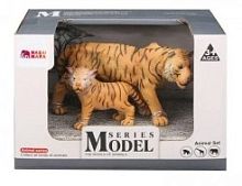 Паремо Набор фигурок животных серии "Мир диких животных" : Семья тигров, 2 предмета тигр и тигренок					