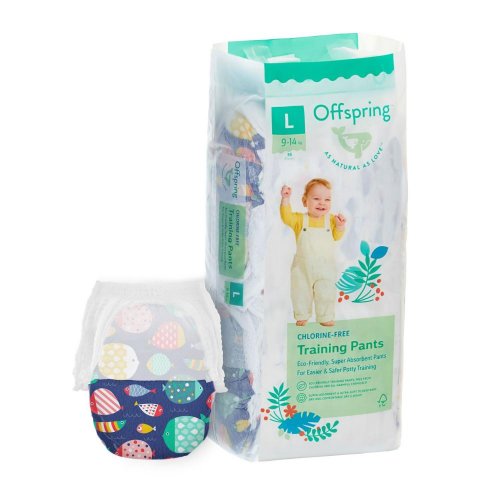 Offspring трусики-подгузники, L 9-14 кг. 36 штук / расцветка Рыбки