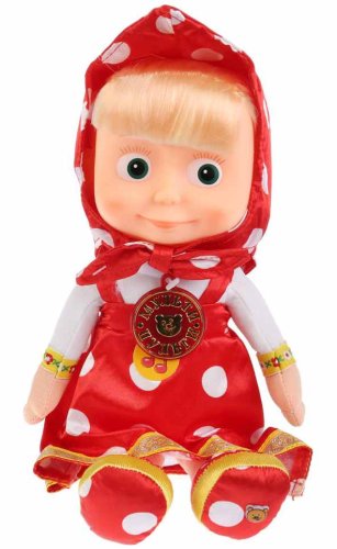 Мульти-пульти Мягкая игрушка "Маша в красном платье", 29 см