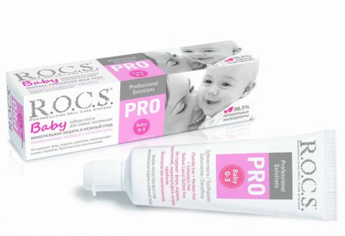 R.O.C.S. Зубная паста Pro Baby "Минеральная защита и Нежный уход", 0+