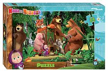 Step Puzzle Пазл 24 MAXI Маша и Медведь - 2 (Анимаккорд) / разноцветный