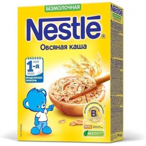 Nestle Каша безмолочная Овсянка / Бифидобактерии / 200 г
