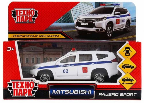 Технопарк Металлическая модель «Mitsubishi Pajero Sport. Полиция»