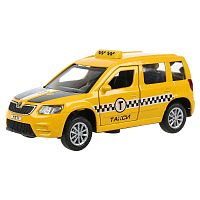 Технопарк Металлическая модель SkodaYeti. Такси 304188 / цвет желтый					