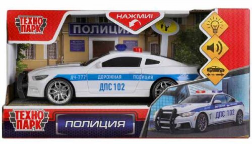Технопарк Пластиковая модель "Полиция спорткар"