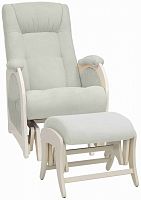 Milli Комплект мебели "Joy": кресло для кормления + пуф, цвет / Дуб шампань, ткань Verona Light Grey					