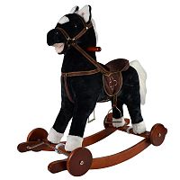 Pituso Качалка-лошадка с колесами Fandango / цвет Черный					