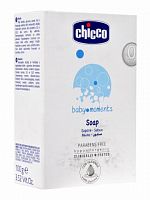 Мыло детское Chicco Baby Moments, 100 гр.					