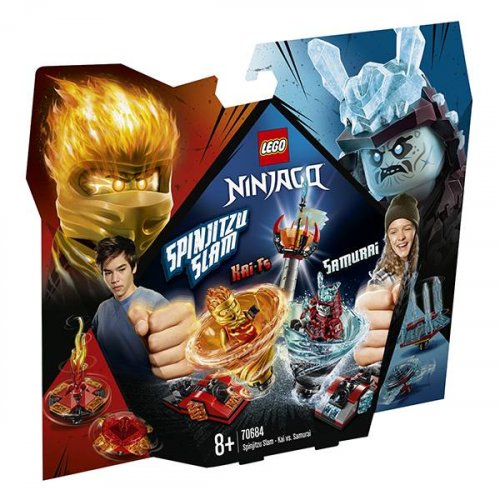 Lego Ninjago Конструктор  Ниндзяго Бой мастеров кружитцу — Кай против Самурая