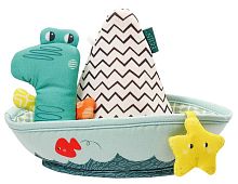 Fehn Игрушка для ванны Лодка и пальчиковая игрушка Крокодил					