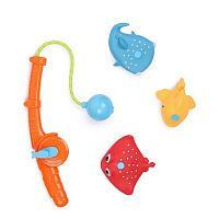 Happy Baby Набор игрушек для ванной Fishman / цвет orange					