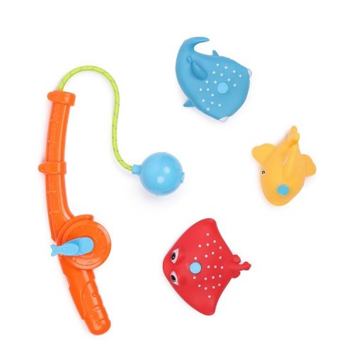Happy Baby Набор игрушек для ванной Fishman / цвет orange