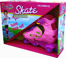Детские ролики Skate розовые					