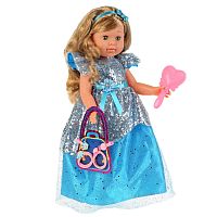 Карапуз Интерактивная кукла Анастасия озвученная 300529 / цвет голубой					