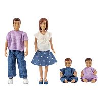 Lundby Куклы для домика "Семья с двумя малышами"					