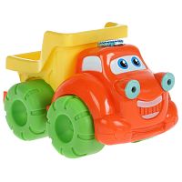 Умка Развивающая игрушка-каталка Музыкальный грузовичок 315174 / цвет оранжевый, зеленый					