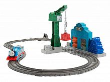 Thomas&Friends Игровой набор с паровозиком Томас и подъемным краном Крэнки					