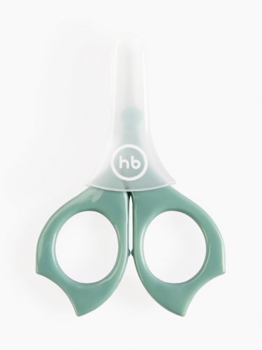 Happy Baby Ножницы Для Ногтей С Колпачком Baby Scissors / цвет olive