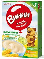 Nutrilak Каша молочная кукурузная "Винни" с пребиотиками, с 5 месяцев, 200 г