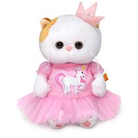Budi Basa Мягкая игрушка Кошечка Лили Baby в платье с единорогом 20 см					