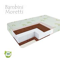 Bambini moretti  детский матрас средней жесткости "aero twin кокос lux" / цвет зеленый					
