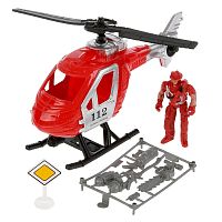 Играем вместе Игровой набор Пожарный с вертолетом 302621 / цвет красный					