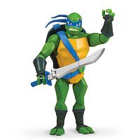 Turtles черепашки-ниндзя фигурка лео с панцирем для хранения оружия 81455 / цвет зеленый, синий					