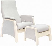 Milli Комплект мебели "Sky": кресло для кормления + пуф, цвет / Дуб шампань, ткань Verona Light Grey					