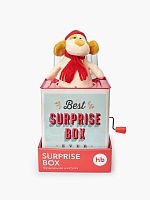 Happy Baby Музыкальная шкатулка с сюрпризом Surprise Box / цвет красный (ретро)					
