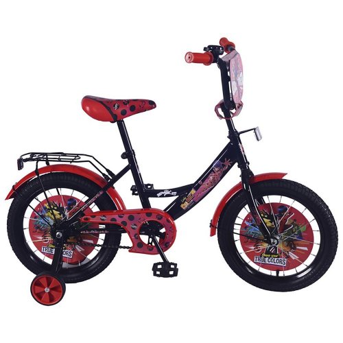 Велосипед детский "Lady Bug" 16", цвет / черный-красный