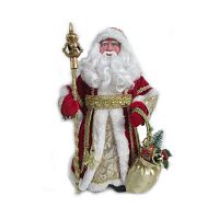Новогодняя фигурка / Дед Мороз в красном костюме / 30 см					