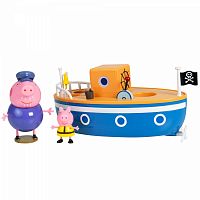 Peppa pig  игровой набор для ванны "корабль дедушки пеппы" свинка пеппа