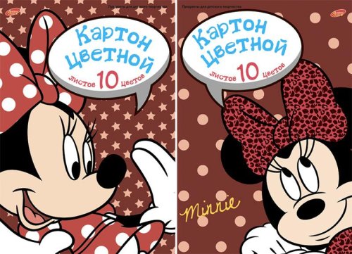 Play Doh Картон цветной Minnie Mouse, 10 листов