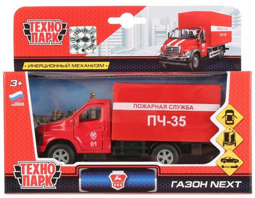 Технопарк Металлическая модель «ГАЗон Next. Пожарная служба»