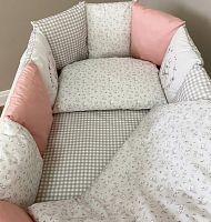 Lappetti Комплект постельного белья "Кролик Лаппин", 6 предметов / цвет розовый					