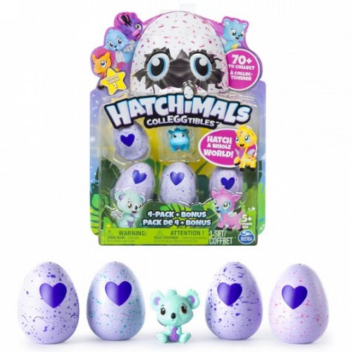 Игрушка Hatchimals коллекционная фигурка 4 штуки + бонус